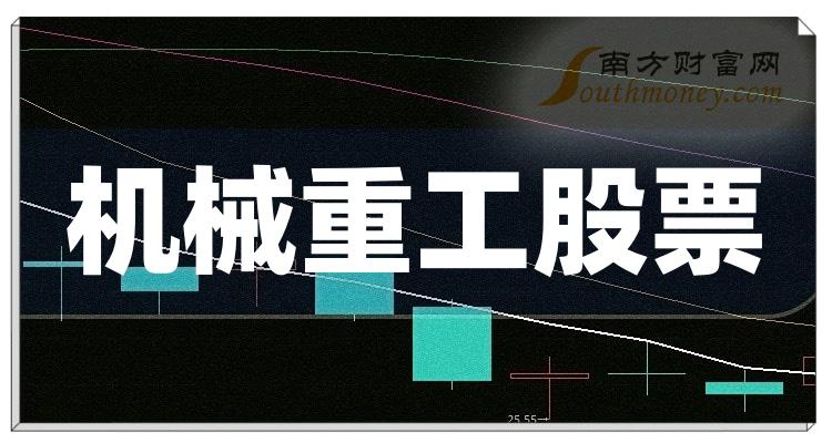 机械重工股票2023第三季度每股收益10大排名（附榜单）