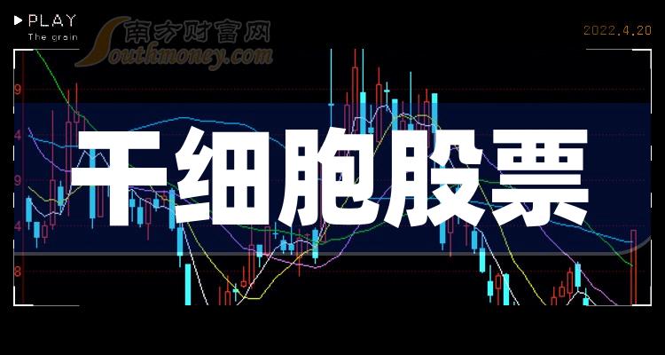 干细胞TOP10排行榜：第二季度股票每股收益排名一览