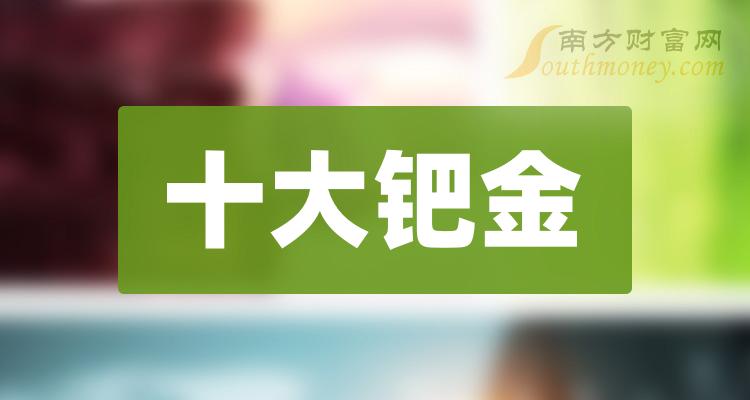 钯金公司营收十大排行榜,你更看好谁呢?(第二季度)