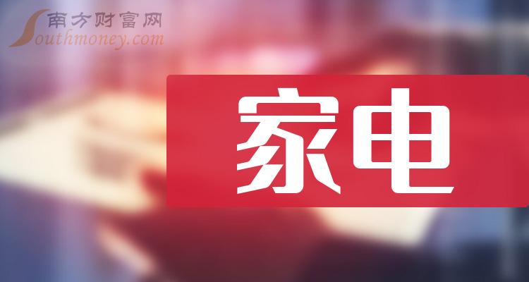 家电概念股2023年第二季度毛利率前十榜单！