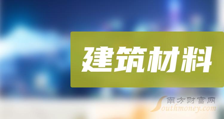 财报观察：建筑材料概念营收增幅排行榜（2023第三季度）